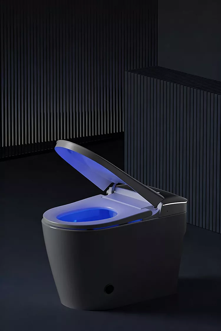 Large Screen Digital Display Knob Smart Toilet